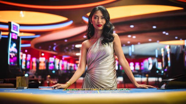 Live casino table with multi-camera setup